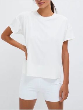 Tnuck Sport White Short Sleeve Performance Jersey Ryan Boyfriend Tee size XS